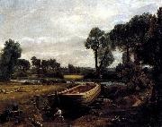 John Constable Boat-Building on the Stour France oil painting artist